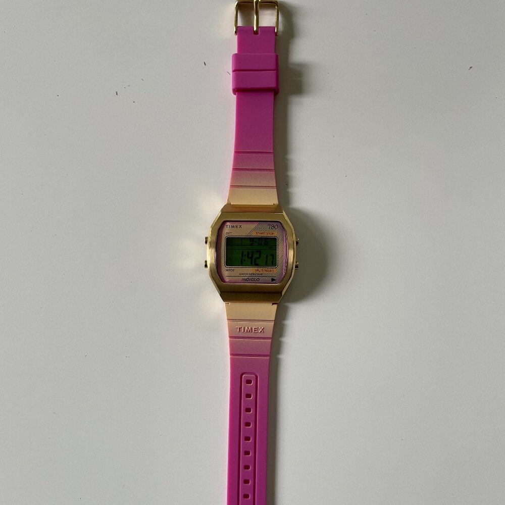 Timex T80 Steel 36 mm Resin Strap Watch